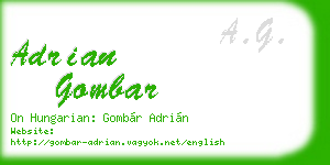 adrian gombar business card