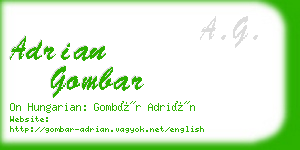 adrian gombar business card